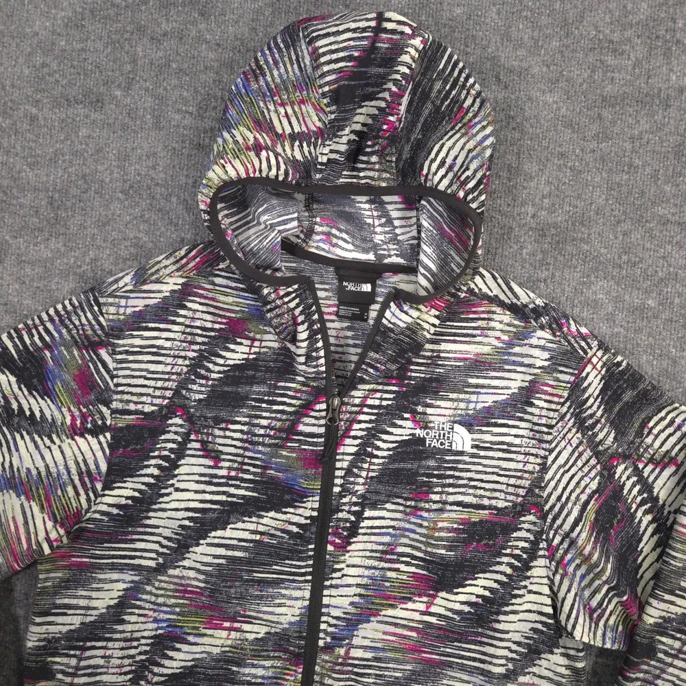 The North Face Easy Wind Full Zip Jacket Mens M Multicolor AOP WindWall Hooded